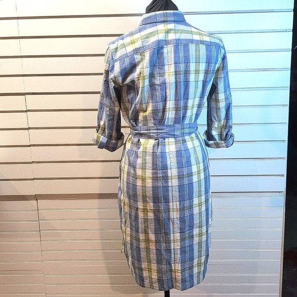 L.L. Bean Women's Signature Camp Shirt Dress, Button-Front Size Medium NWOT35 - Picture 4 of 10